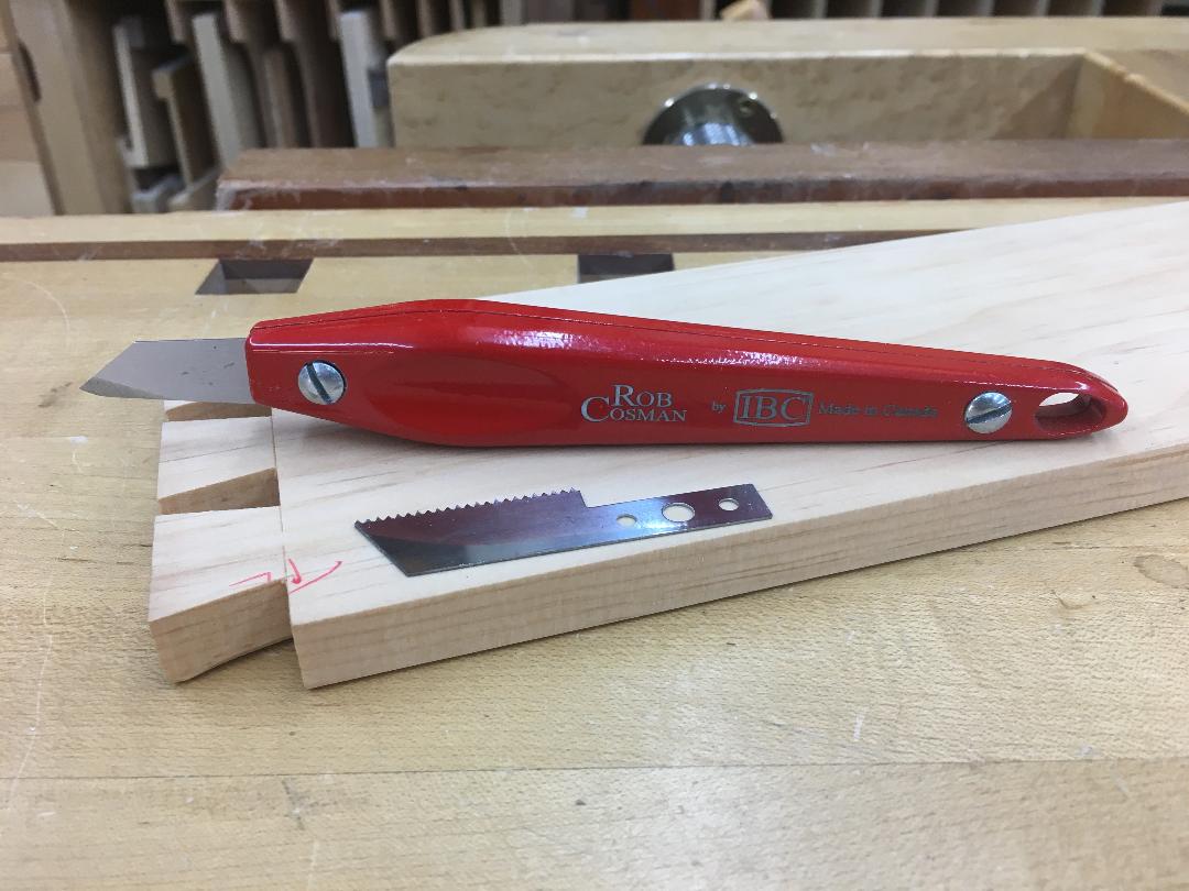 Rob Cosman's Dovetail Marking Knife Plus Regular Saw Tooth Blade –